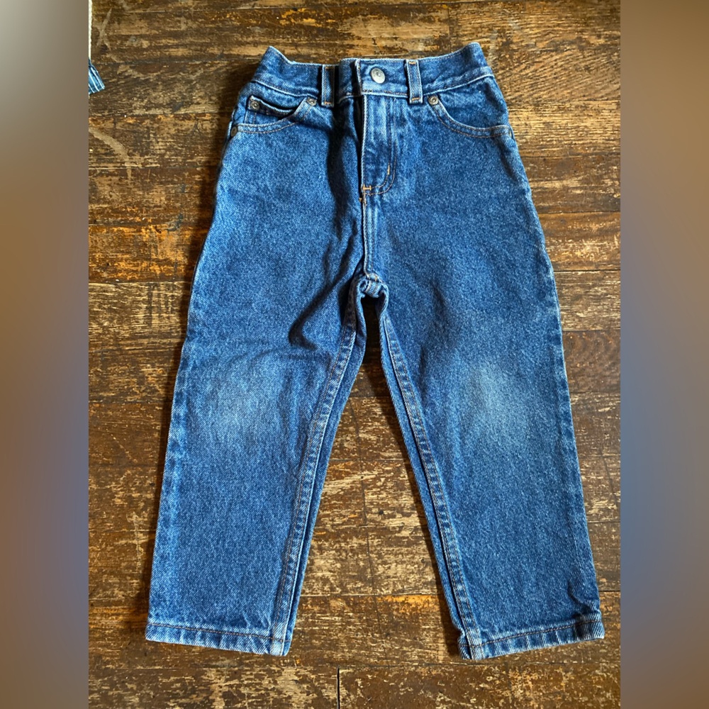 KRU Kids Size 3 Blue Denim Straight Leg Jeans
